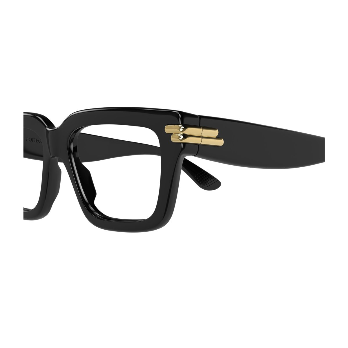 Bottega Veneta Eyeglasses BV1324O 001 Black Black Transpare 53/17/140 Zwart