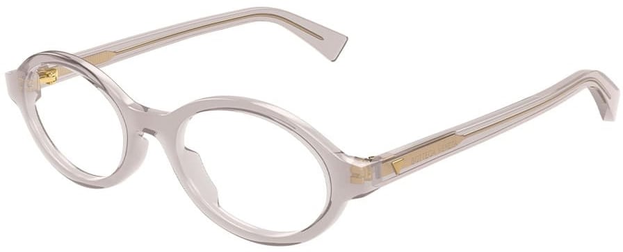 Bottega Veneta Eyeglasses Bottega Veneta BV1367O 004 grey grey transparent 50/19/145 Roze