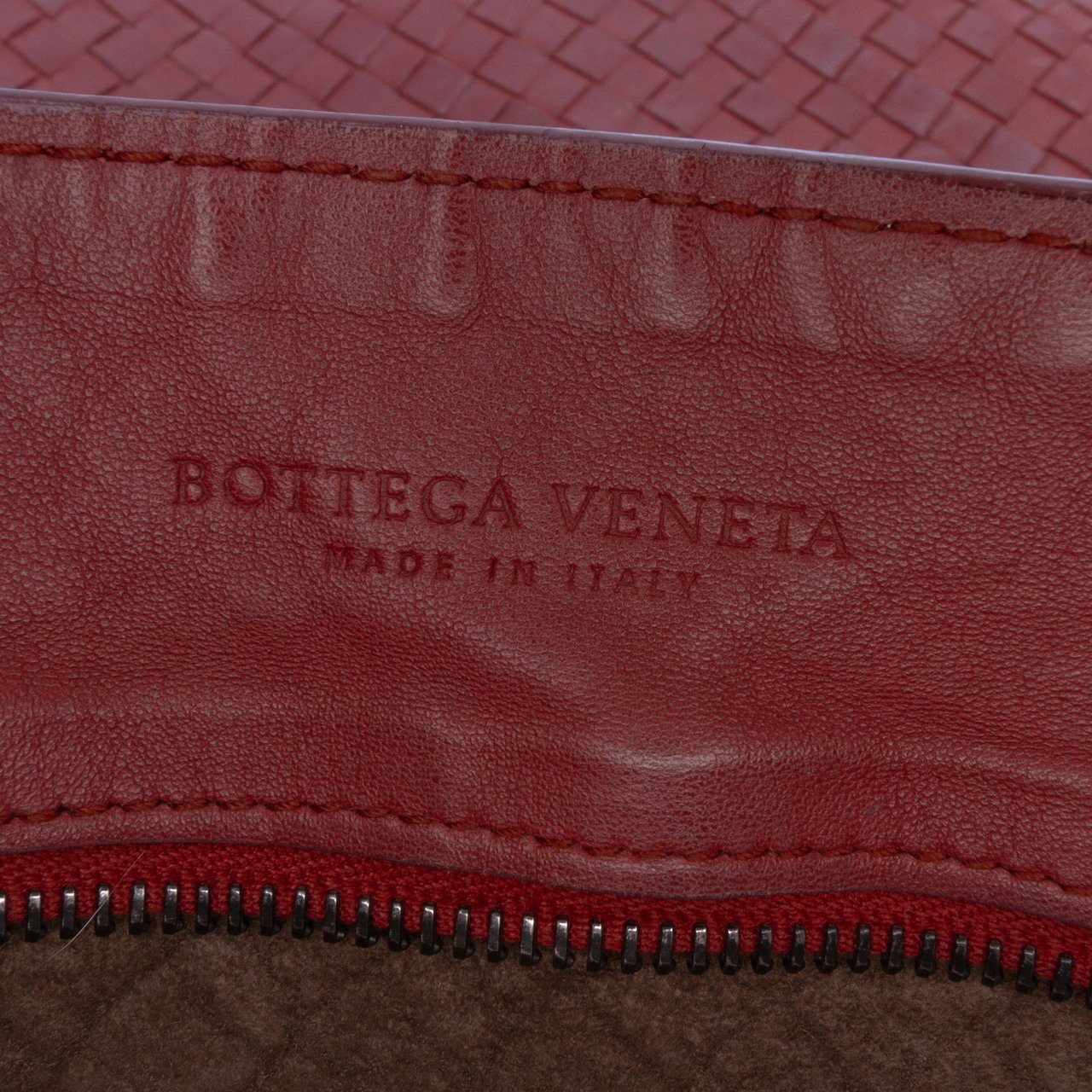 Bottega Veneta Nappa Intrecciato Tote Rood