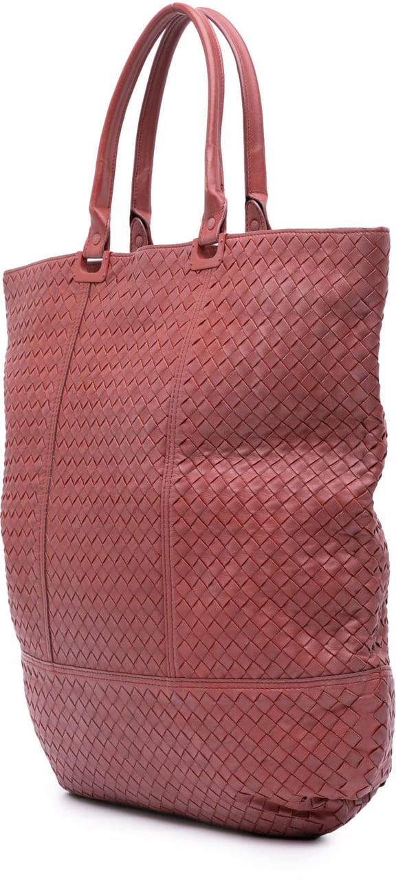 Bottega Veneta Nappa Intrecciato Tote Rood