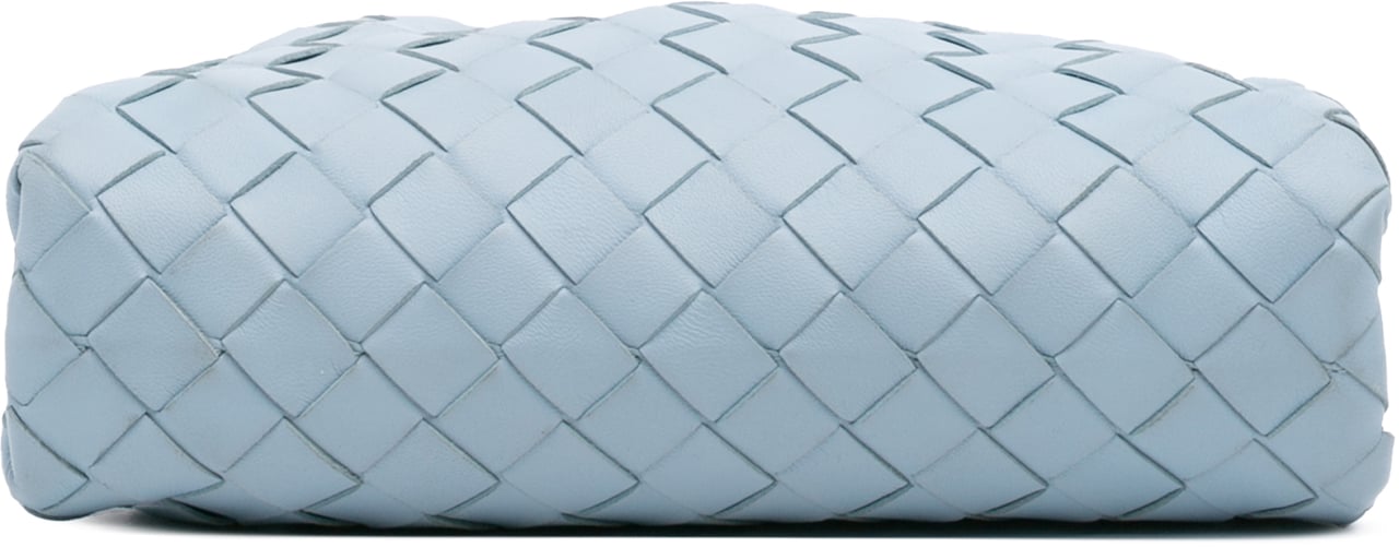 Bottega Veneta Nappa Intrecciato The Mini Pouch Crossbody Blauw