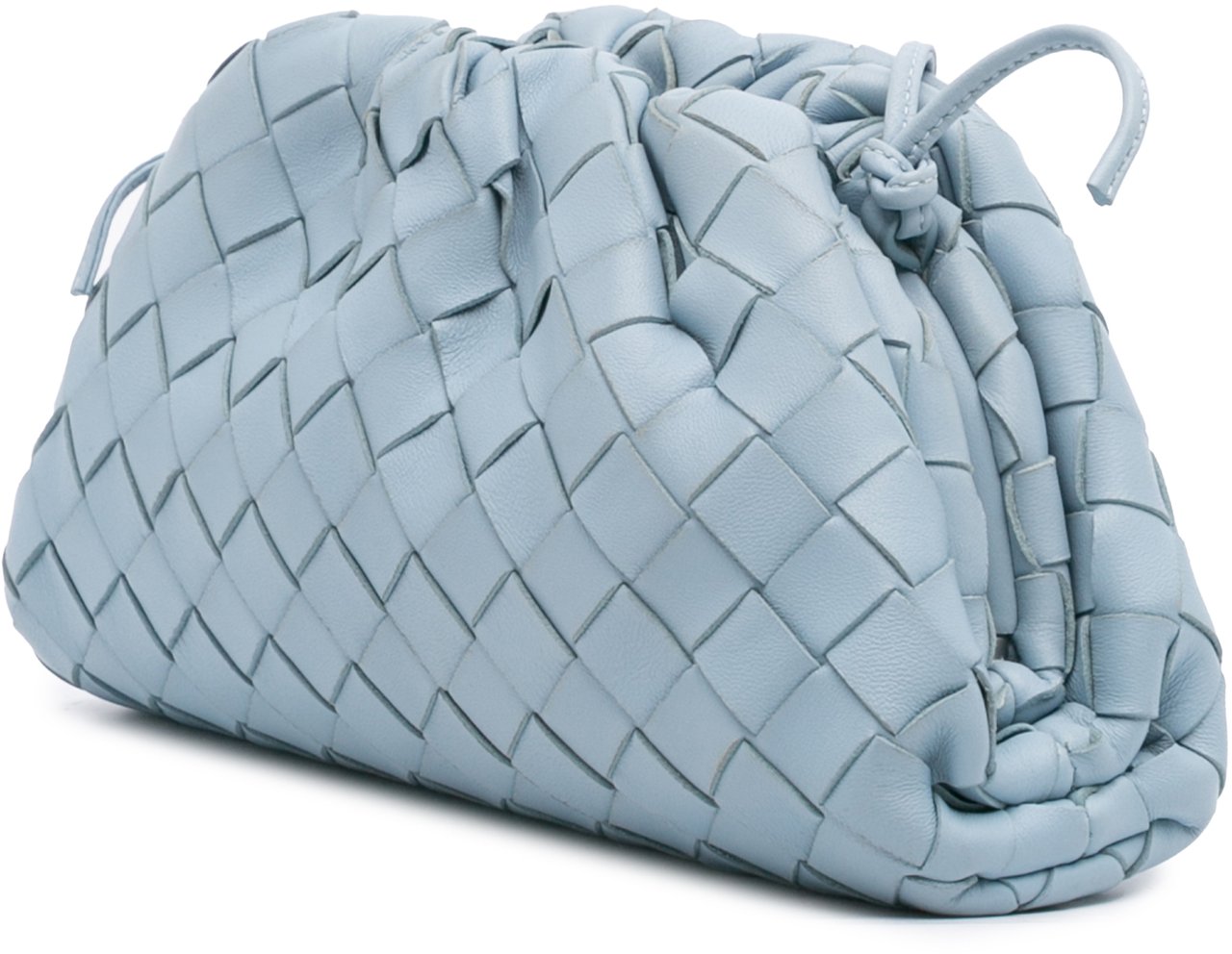 Bottega Veneta Nappa Intrecciato The Mini Pouch Crossbody Blauw