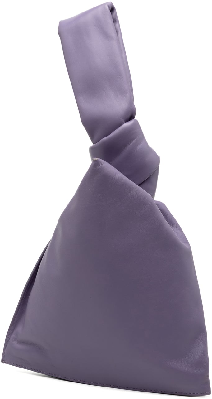 Bottega Veneta Mini Calfskin BV Twist Bag Paars