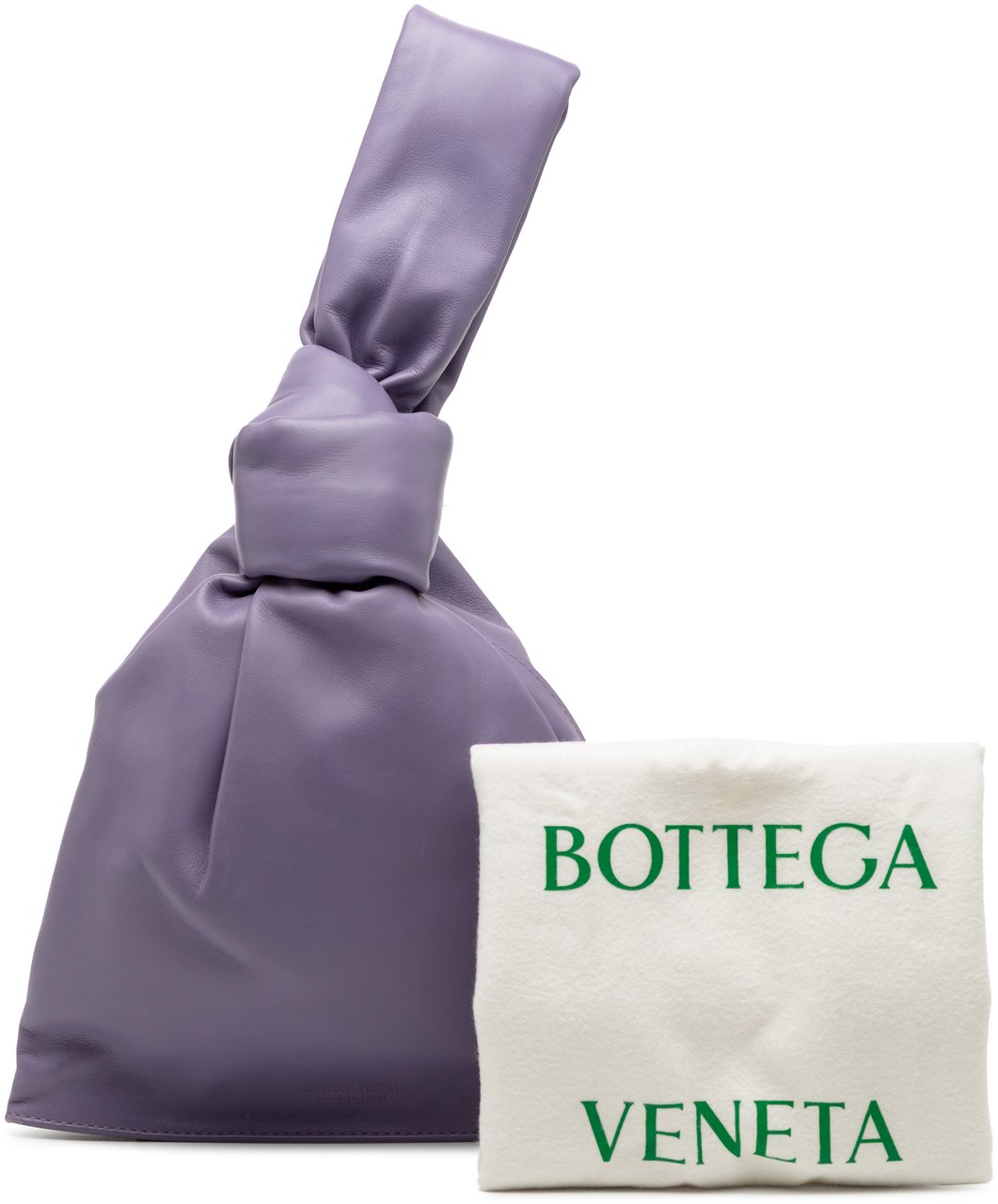 Bottega Veneta Mini Calfskin BV Twist Bag Paars