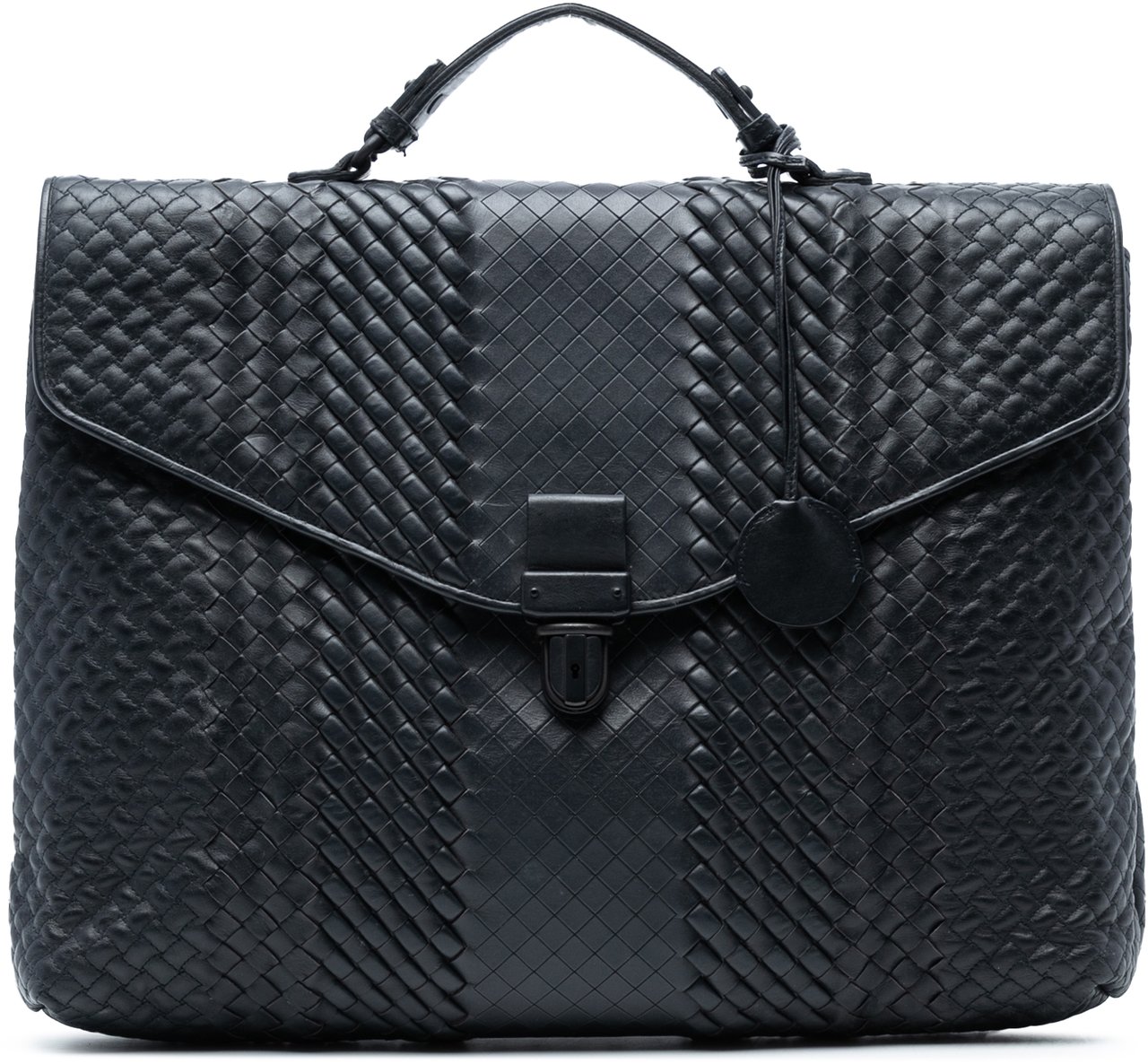 Bottega Veneta Nappa Intrecciato Briefcase Zwart