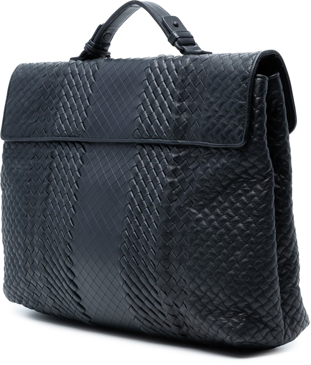 Bottega Veneta Nappa Intrecciato Briefcase Zwart
