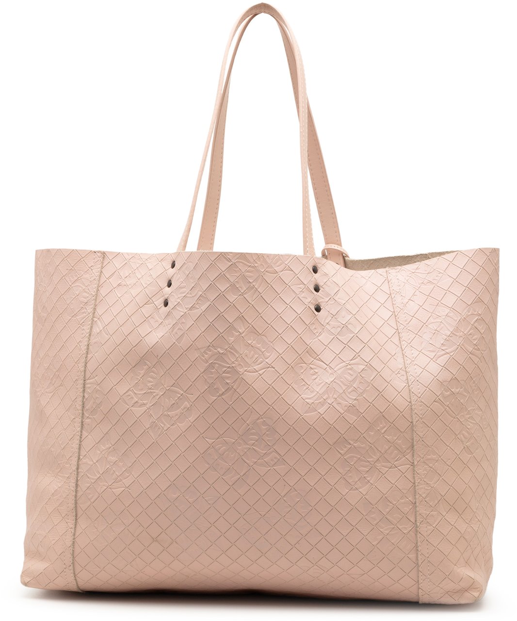 Bottega Veneta Leather Intrecciomirage Butterfly Tote Roze