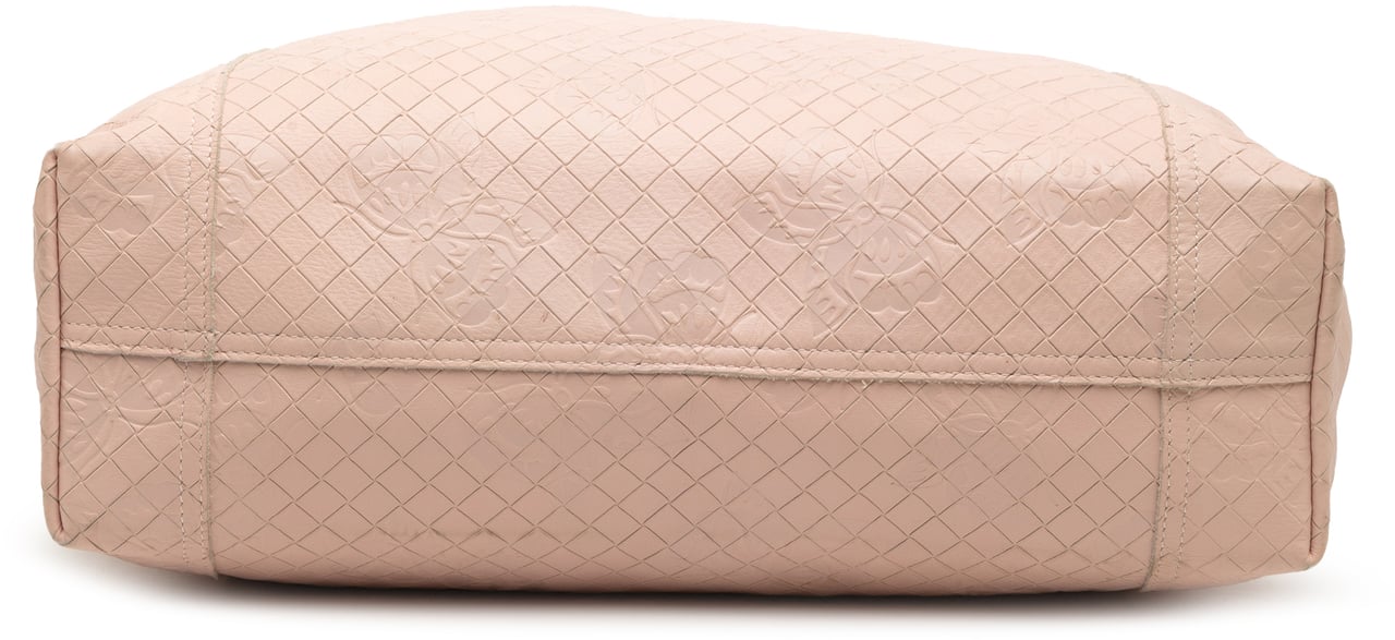 Bottega Veneta Leather Intrecciomirage Butterfly Tote Roze