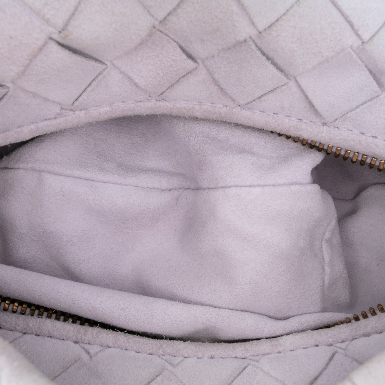 Bottega Veneta Mini Suede Intrecciato Jodie Paars