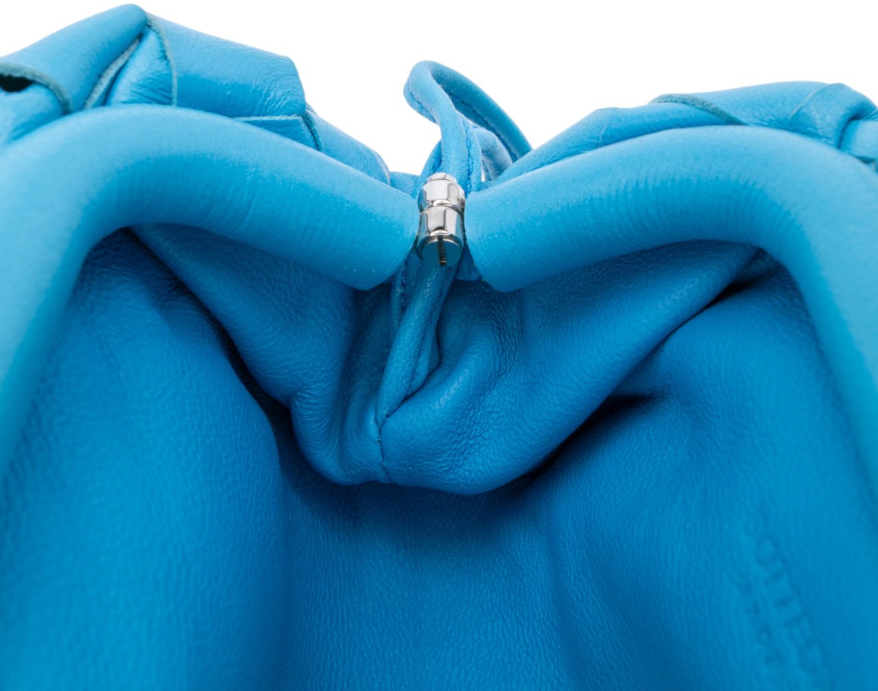 Bottega Veneta Nappa Intrecciato The Extra Mini Pouch Crossbody Blauw