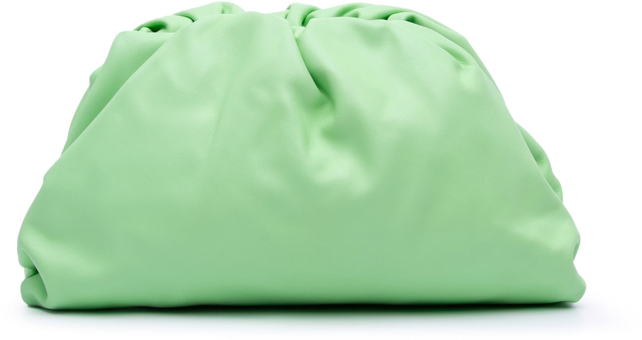 Bottega Veneta Teen Lambskin Pouch Groen