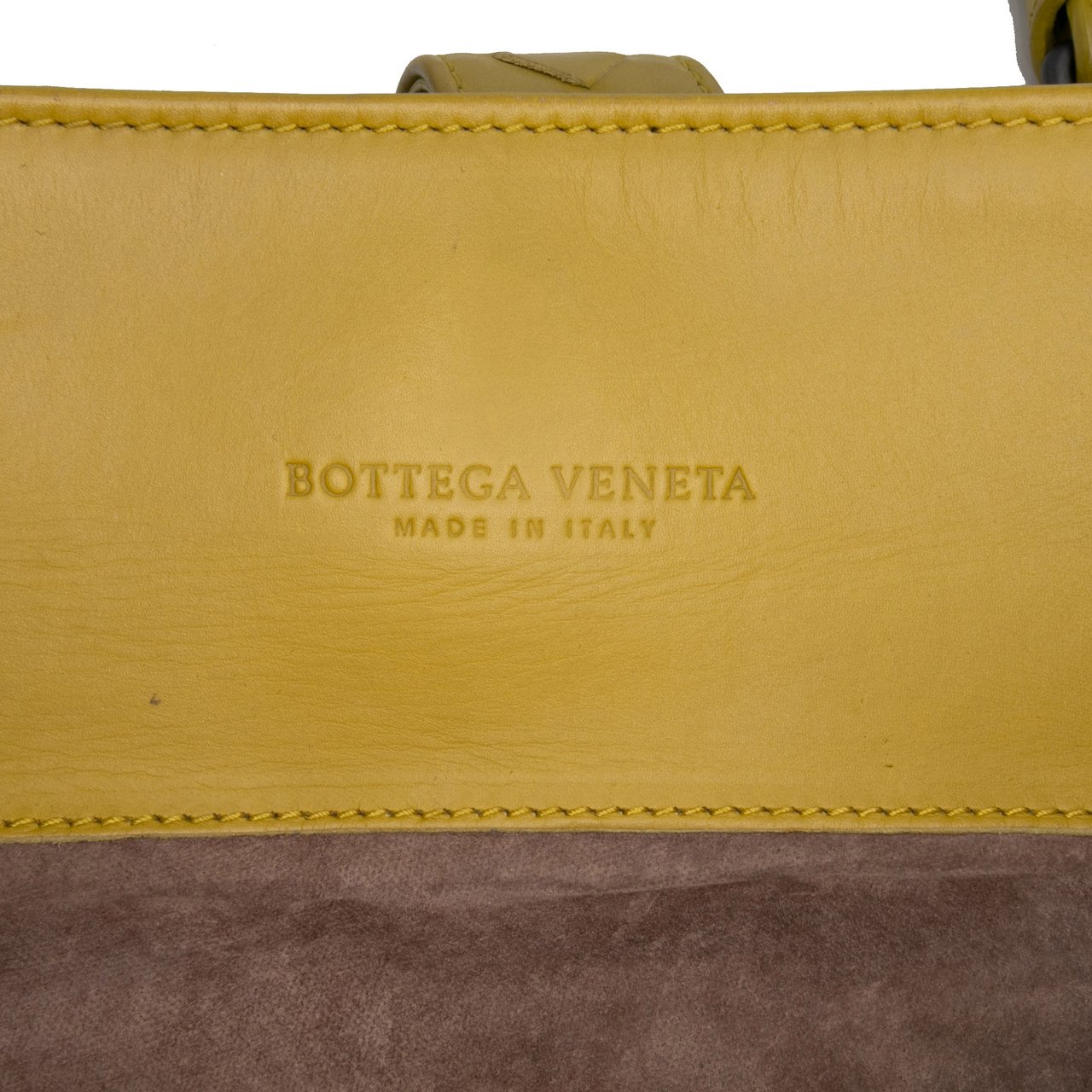 Bottega Veneta Medium Nappa Intrecciato Roma Tote Geel