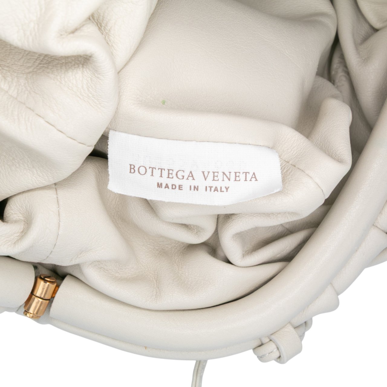 Bottega Veneta Lambskin The Mini Pouch Crossbody Wit