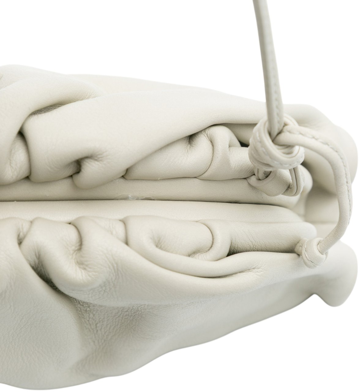 Bottega Veneta Lambskin The Mini Pouch Crossbody Wit