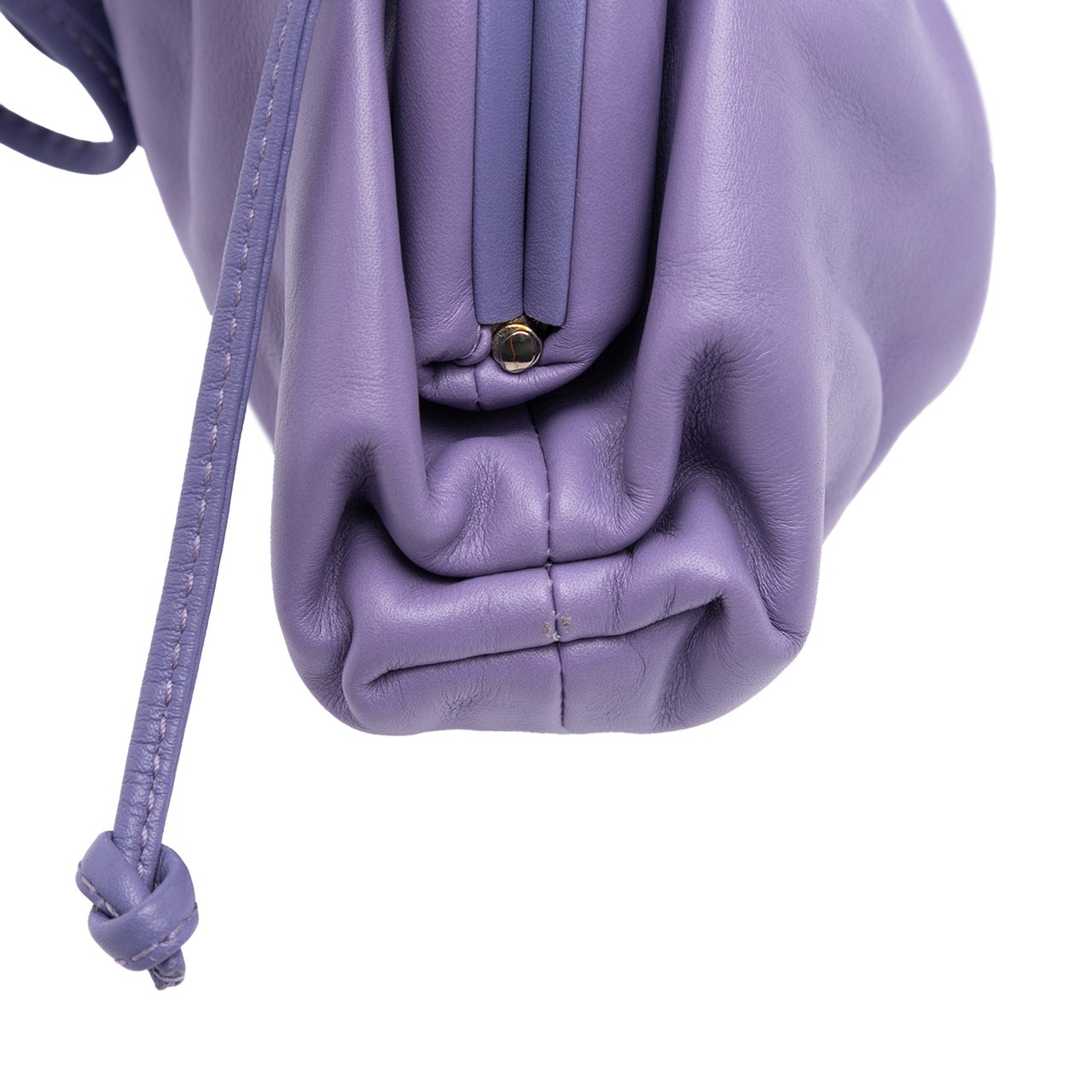 Bottega Veneta Lambskin The Mini Pouch Crossbody Paars