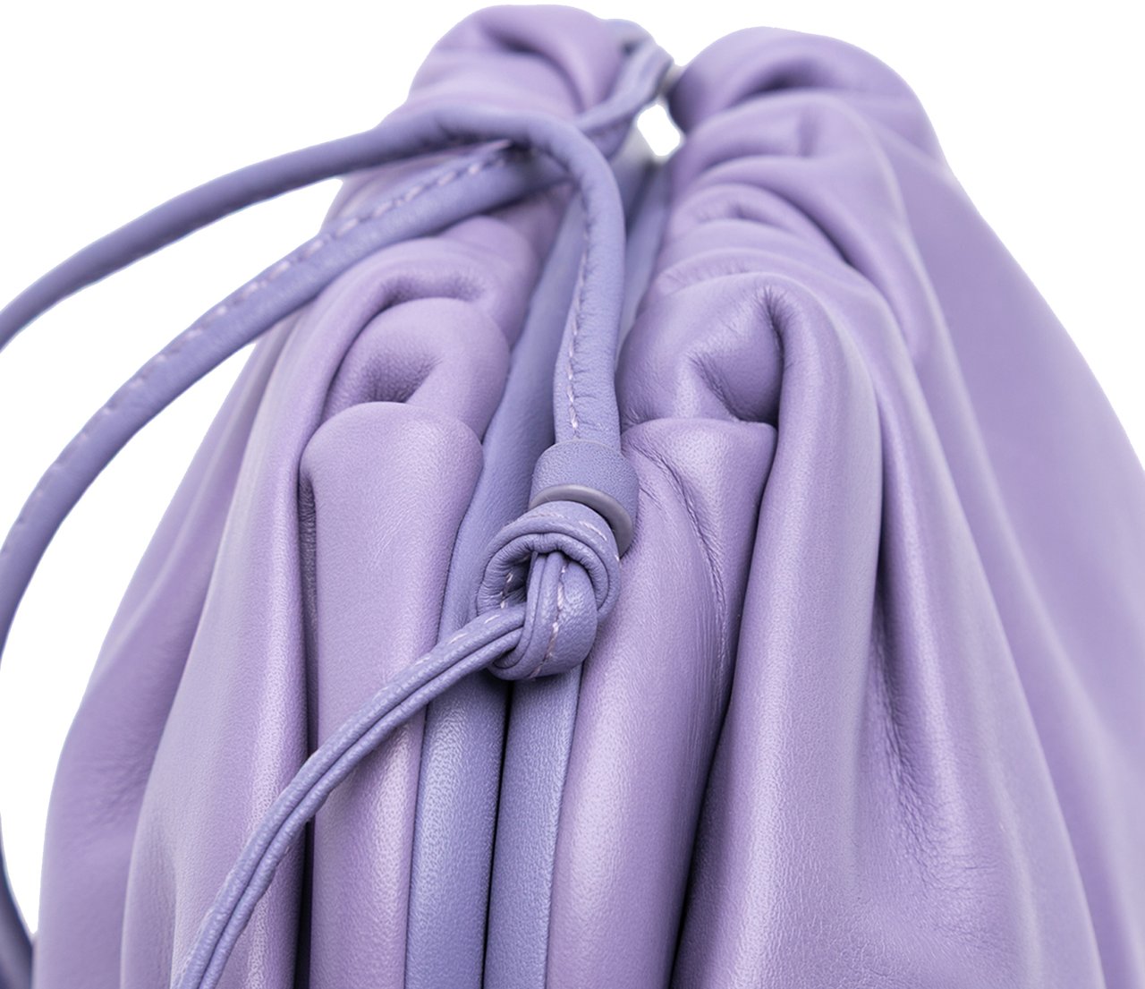 Bottega Veneta Lambskin The Mini Pouch Crossbody Paars