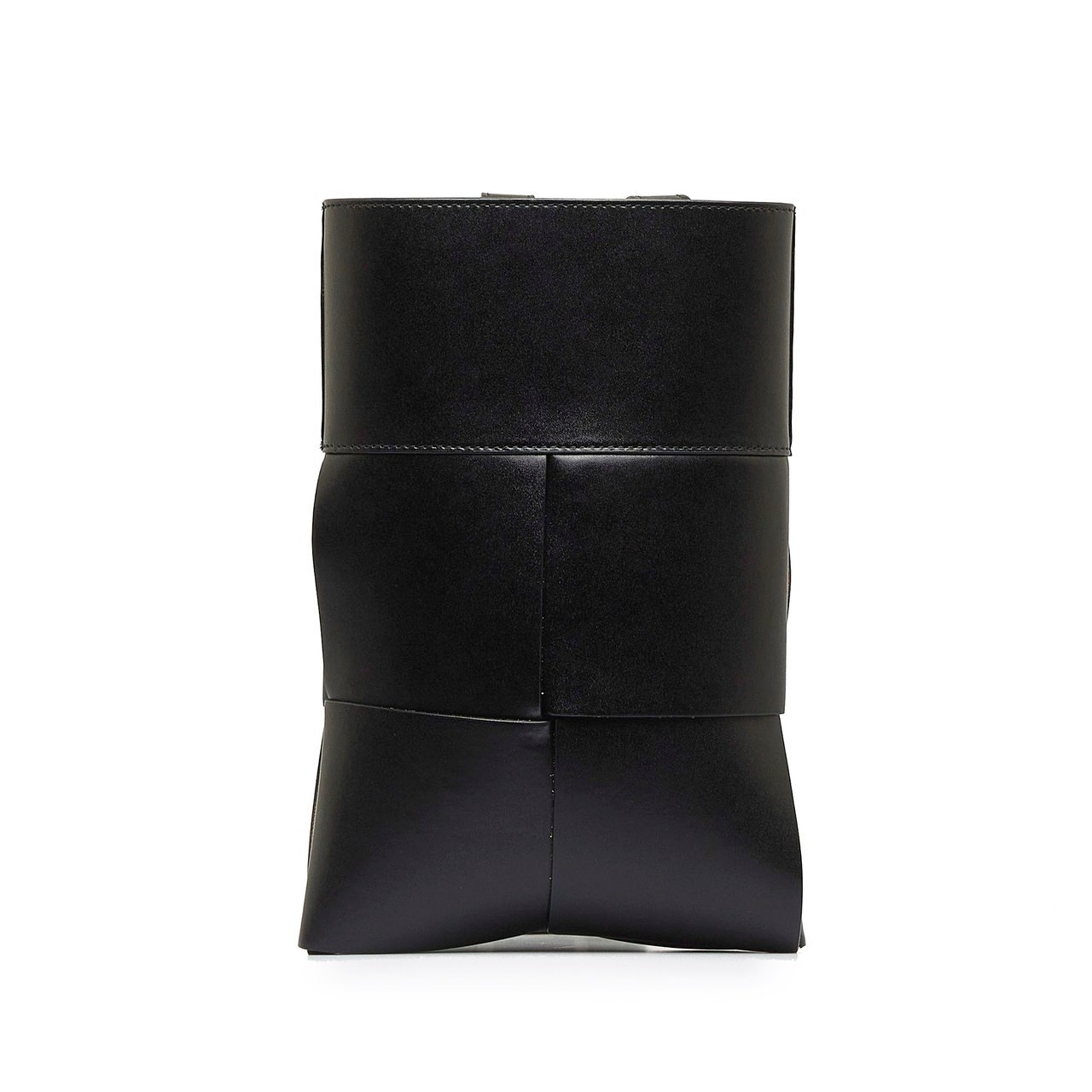 Bottega Veneta Maxi Intrecciato Cut Out Crossbody Bag Zwart