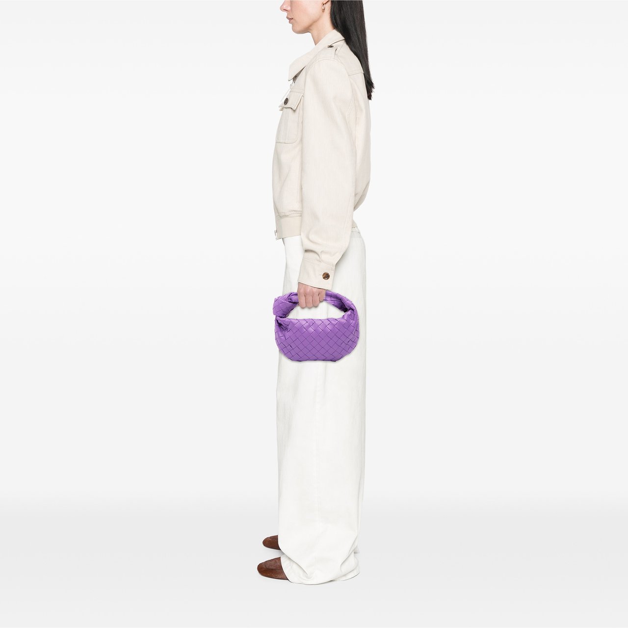 Bottega Veneta Mini Nappa Intrecciato Jodie Paars