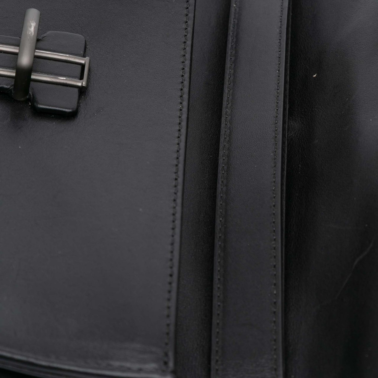 Bottega Veneta Intrecciato Trimmed Nappa Slide Lock Clutch Zwart