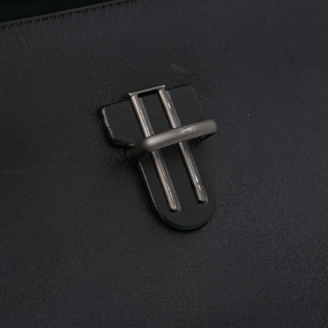 Bottega Veneta Intrecciato Trimmed Nappa Slide Lock Clutch Zwart
