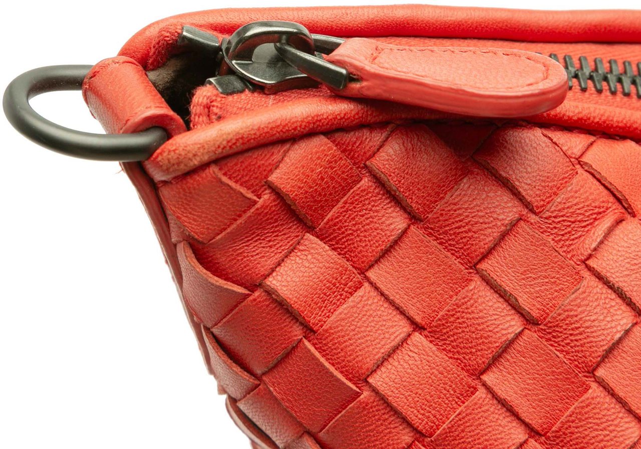 Bottega Veneta Maxi Nappa Intrecciato Convertible Tote Rood