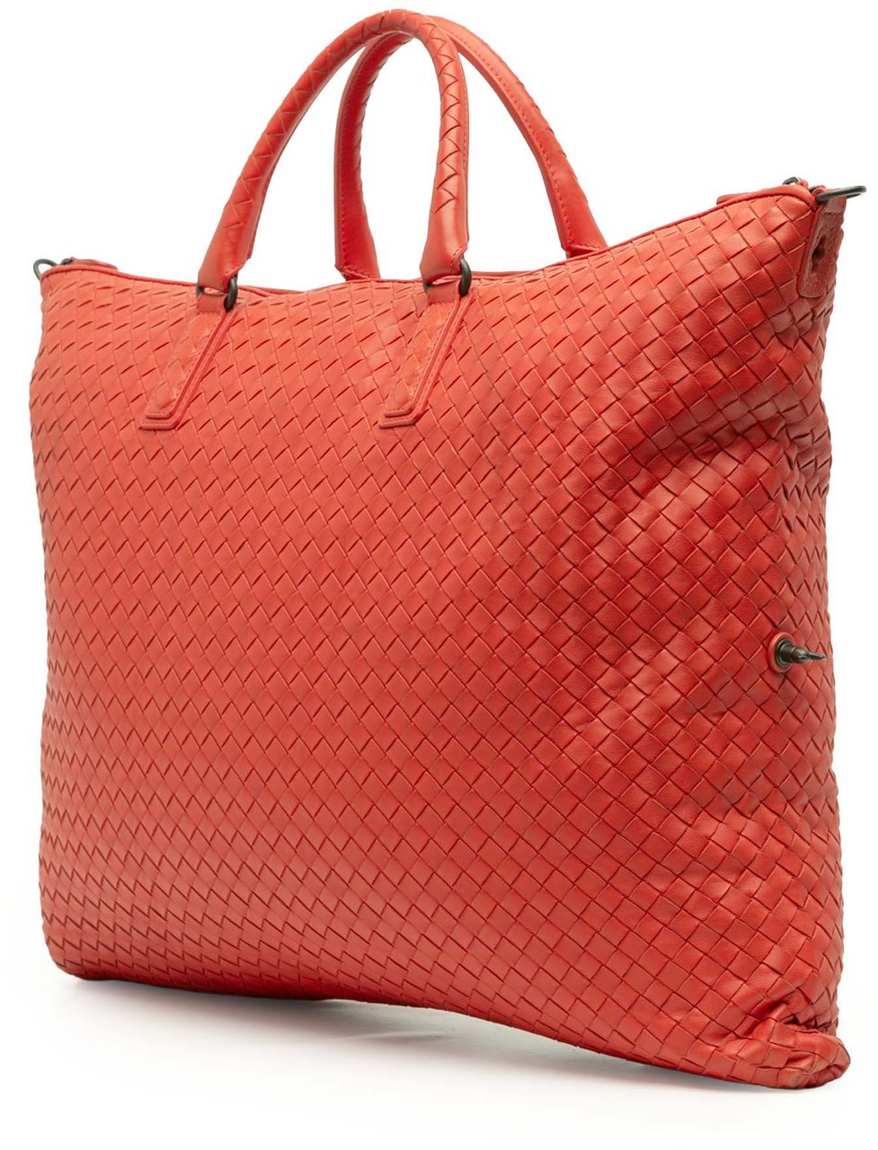 Bottega Veneta Maxi Nappa Intrecciato Convertible Tote Rood