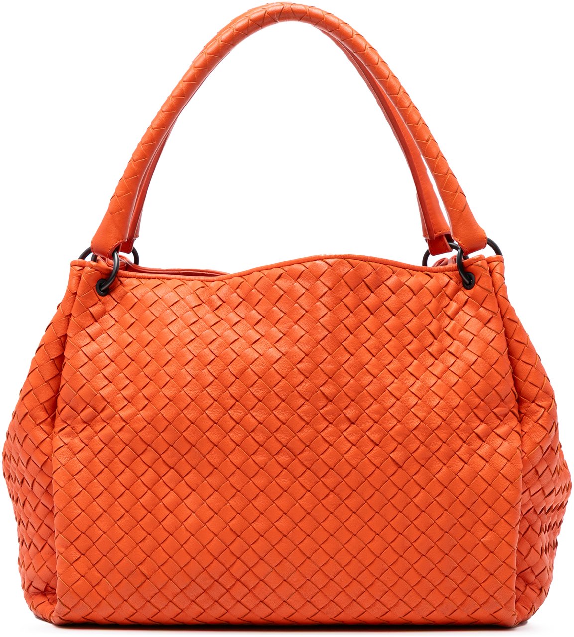 Bottega Veneta Nappa Intrecciato Parachute Tote Oranje