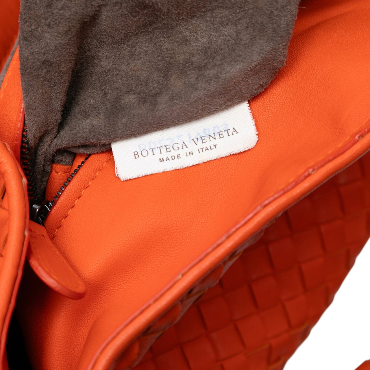 Bottega Veneta Nappa Intrecciato Parachute Tote Oranje