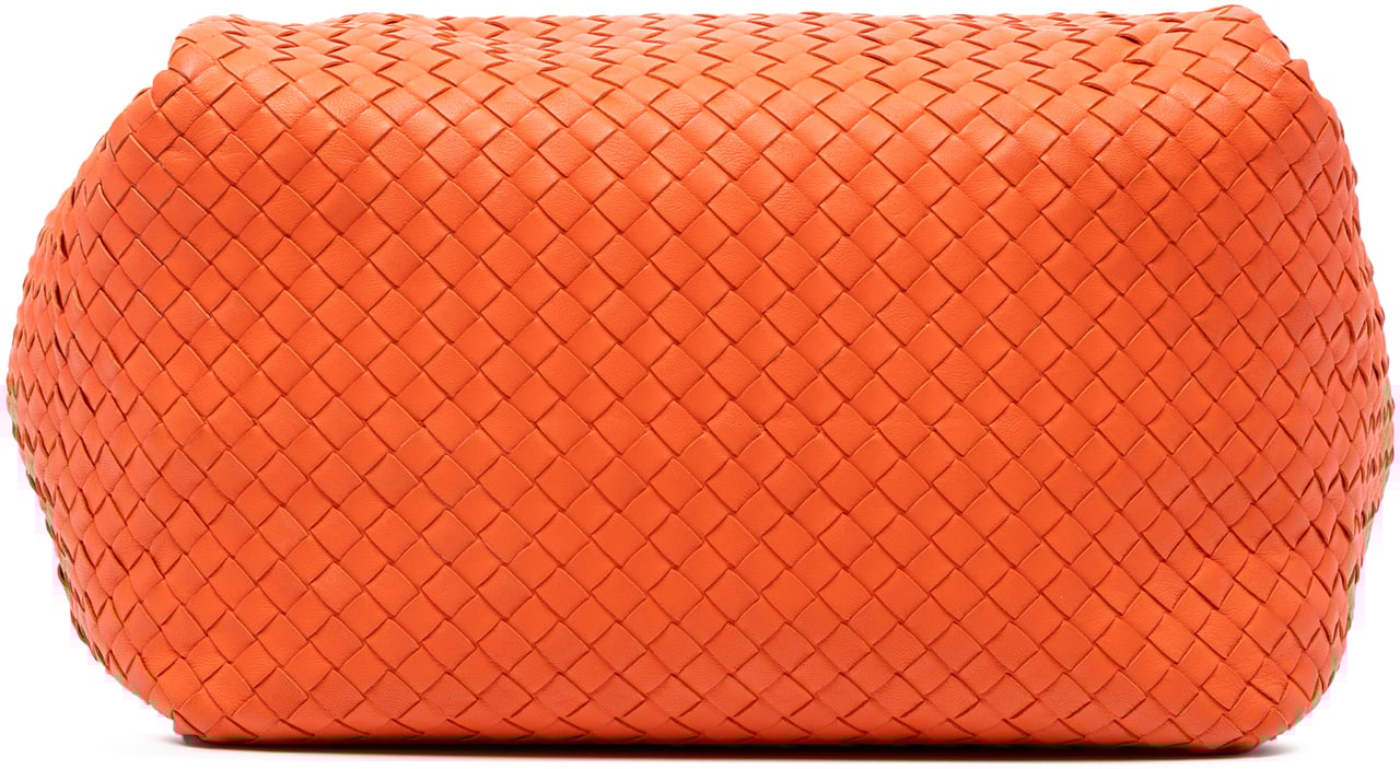Bottega Veneta Nappa Intrecciato Parachute Tote Oranje