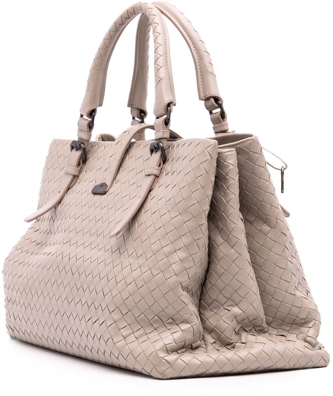 Bottega Veneta Medium Nappa Intrecciato Roma Tote Bruin