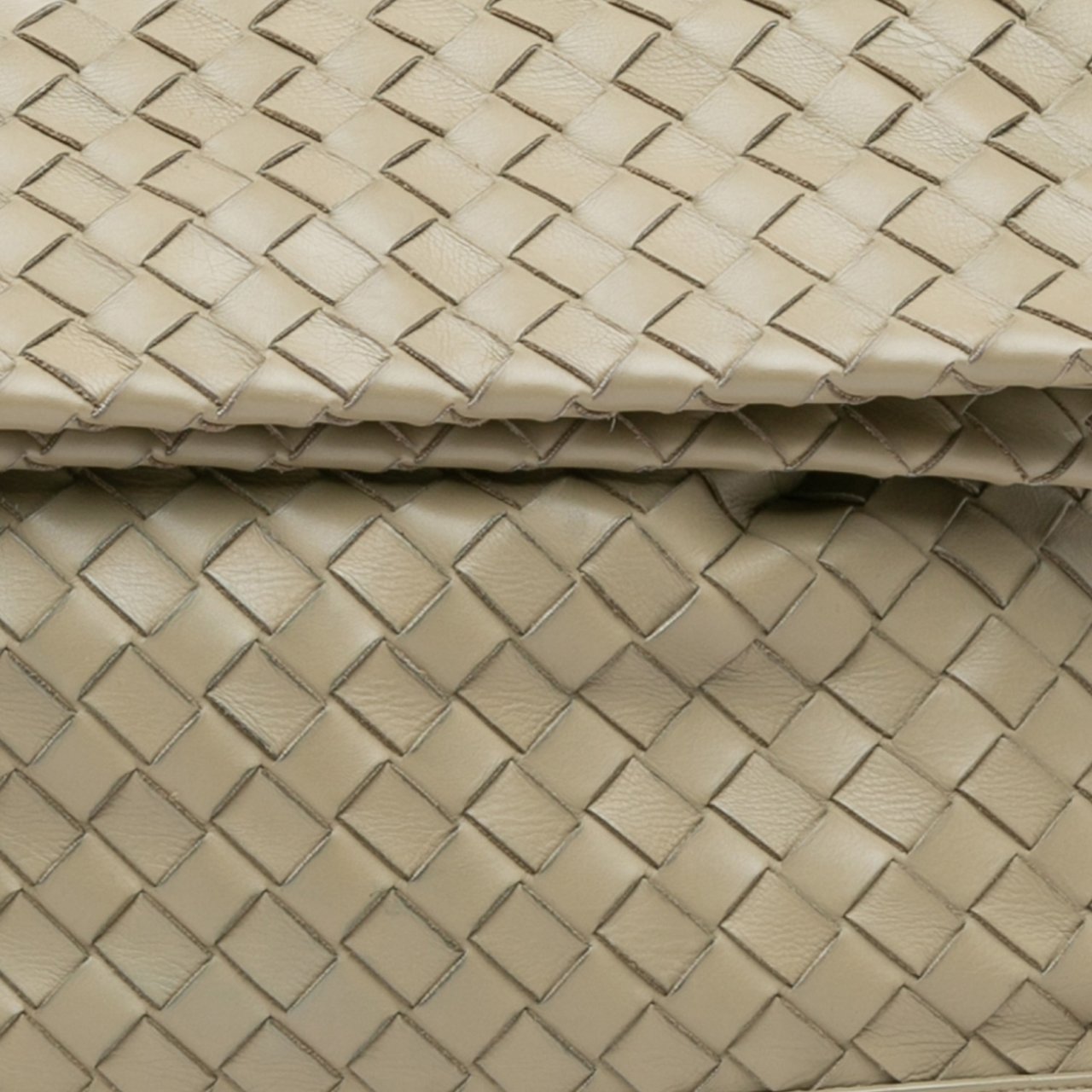 Bottega Veneta Nappa Intrecciato Fold Over Crossbody Bruin