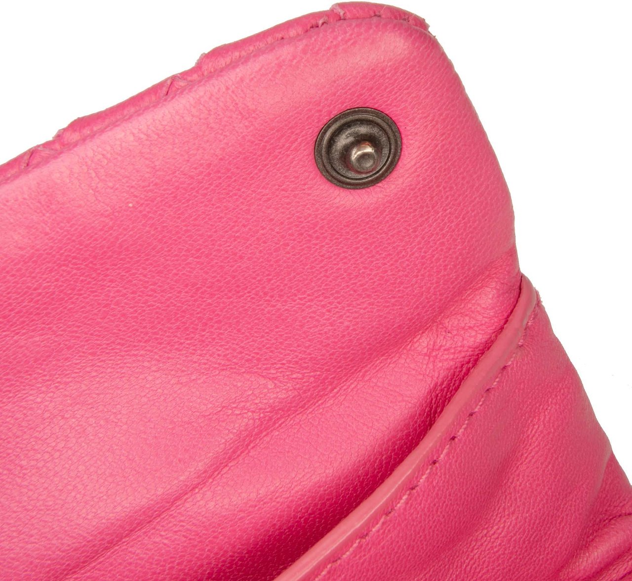 Bottega Veneta Mini Nappa Intrecciato Expandable Chain Flap Crossbody Roze