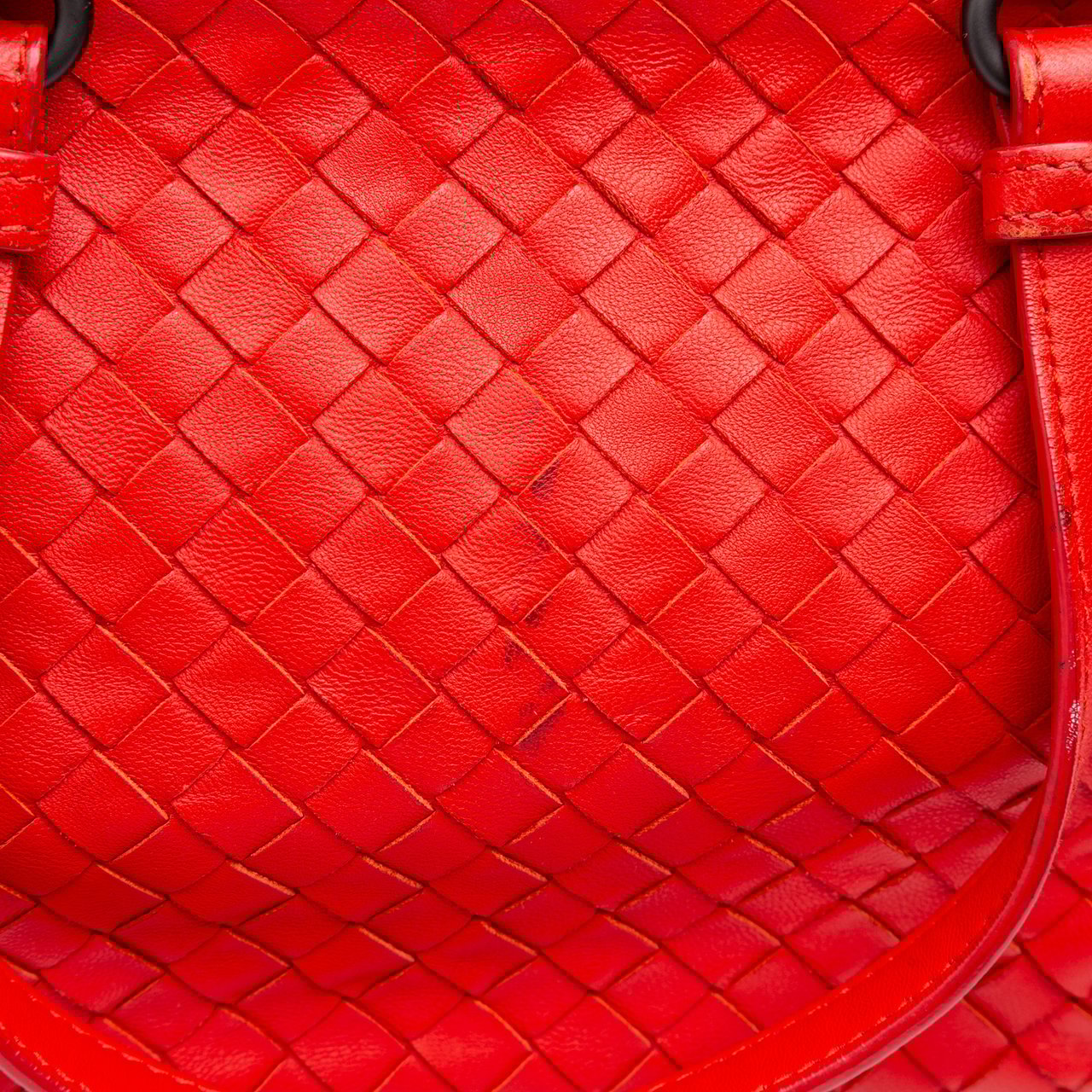Bottega Veneta Nappa Intrecciato Satchel Rood