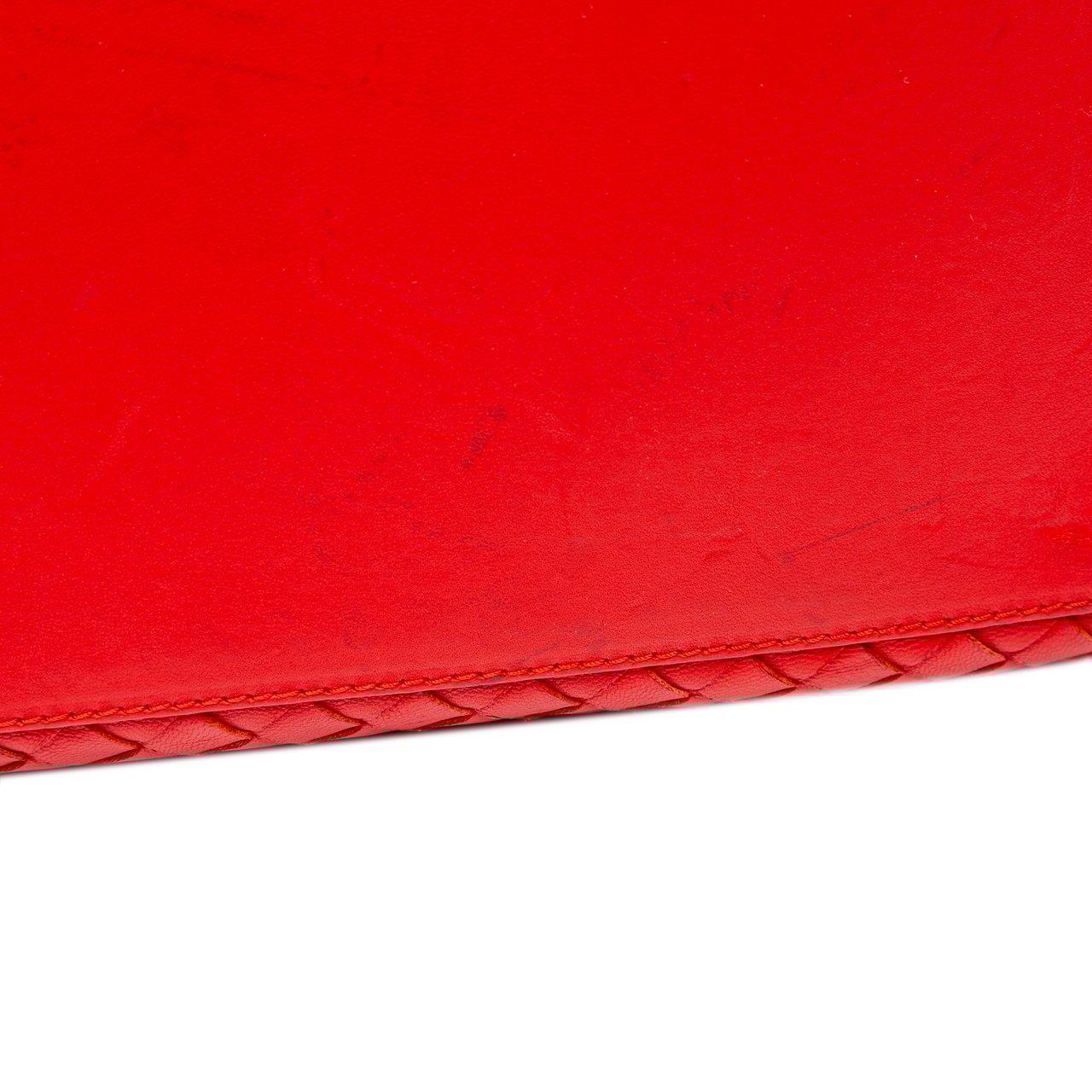 Bottega Veneta Nappa Intrecciato Satchel Rood