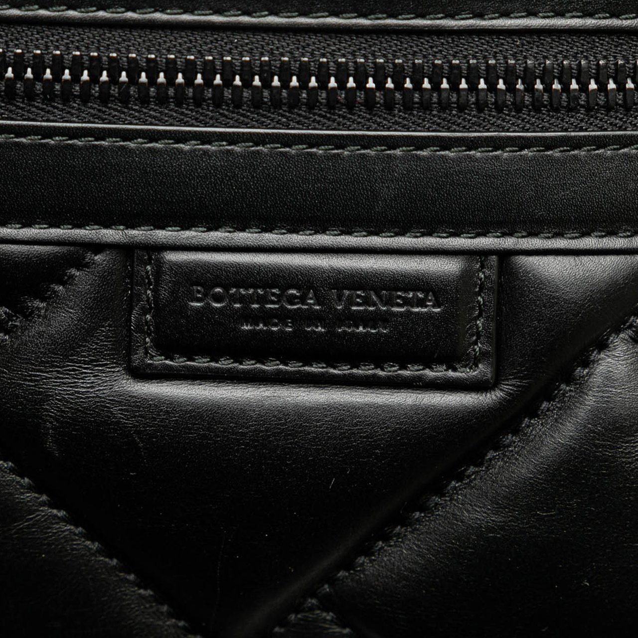 Bottega Veneta Perforated Leather Belt Bag Zwart