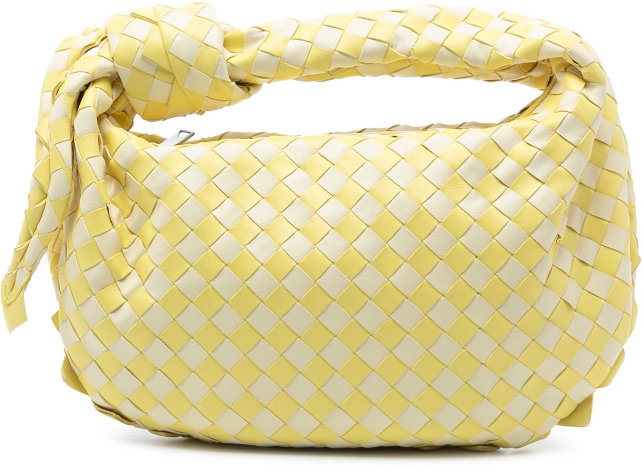 Bottega Veneta Teen Bicolor Nappa Intrecciato Dragon Jodie Geel