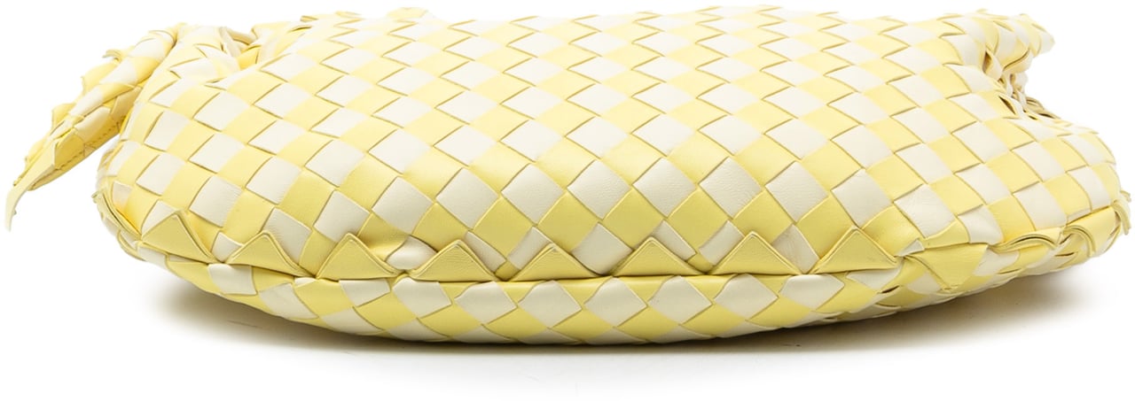 Bottega Veneta Teen Bicolor Nappa Intrecciato Dragon Jodie Geel