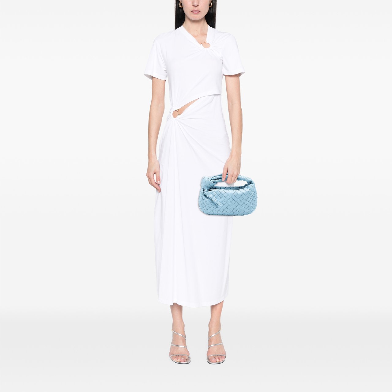 Bottega Veneta Mini Nappa Intrecciato Jodie Blauw