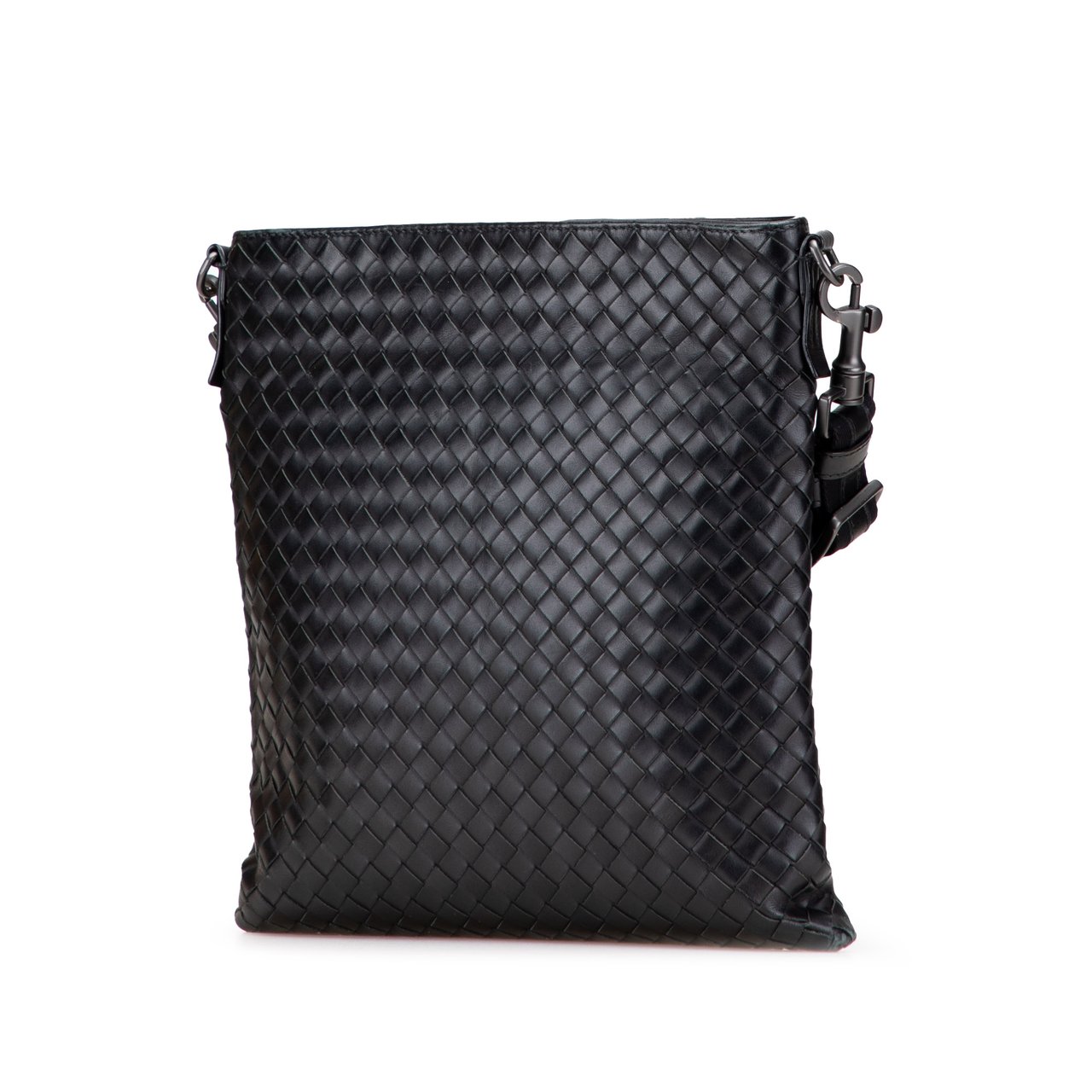 Bottega Veneta Nappa Intrecciato VN Crossbody Zwart