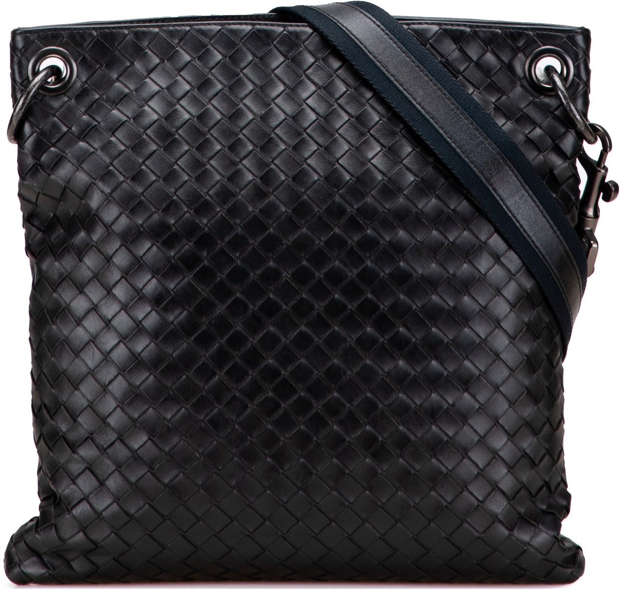 Bottega Veneta Nappa Intrecciato Crossbody Zwart