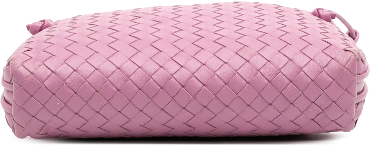 Bottega Veneta Nappa Intrecciato Nodini Crossbody Roze