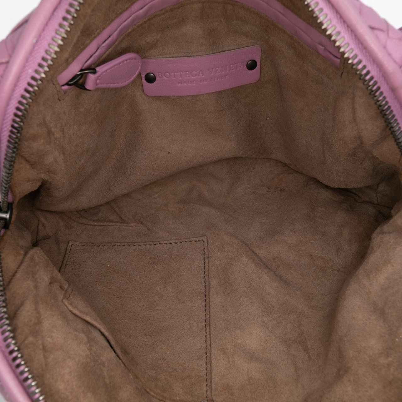 Bottega Veneta Nappa Intrecciato Nodini Crossbody Roze