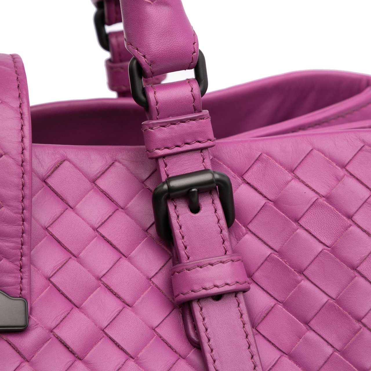 Bottega Veneta Medium Nappa Intrecciato Roma Tote Paars