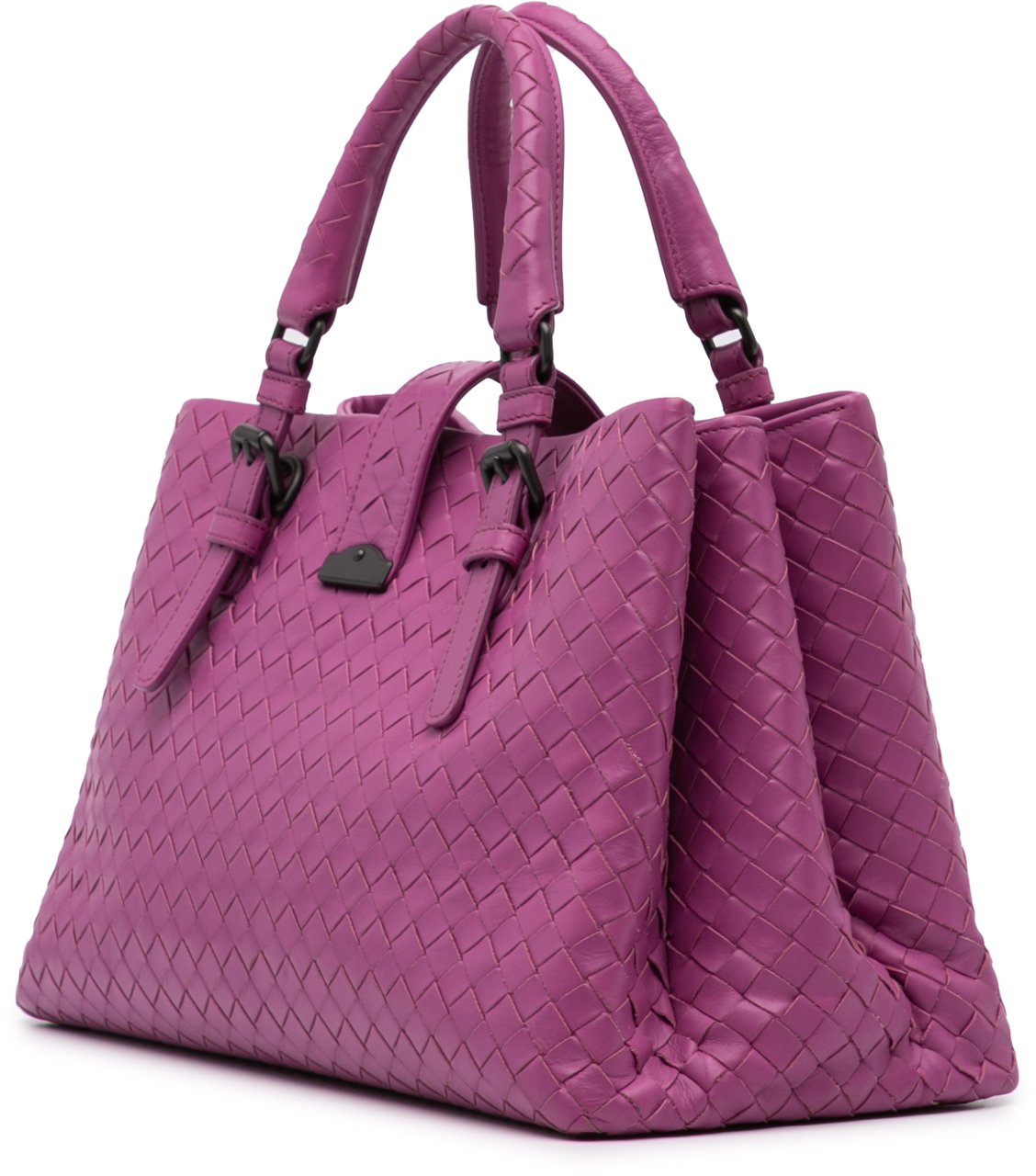 Bottega Veneta Medium Nappa Intrecciato Roma Tote Paars