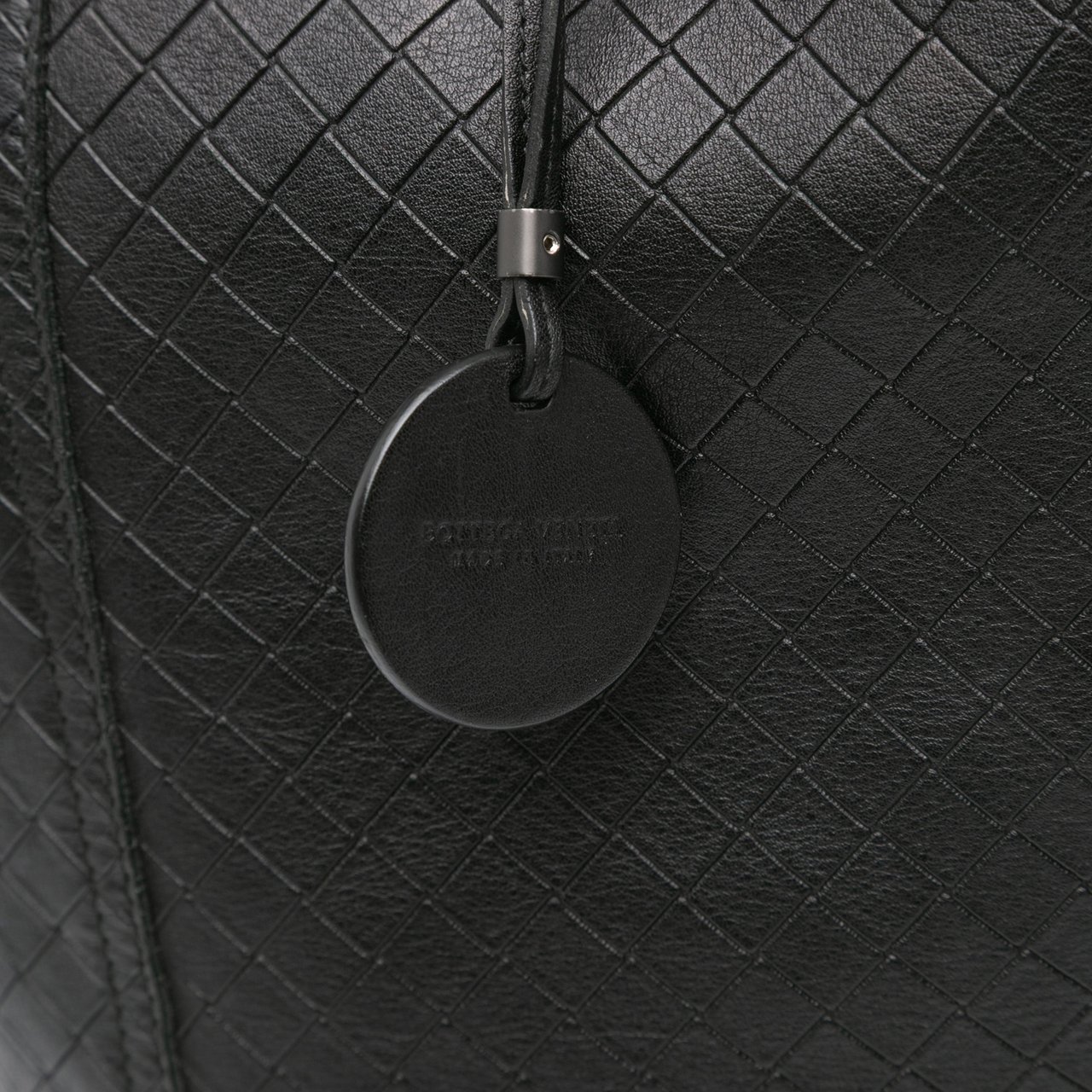 Bottega Veneta Leather Intrecciomirage Tote Zwart