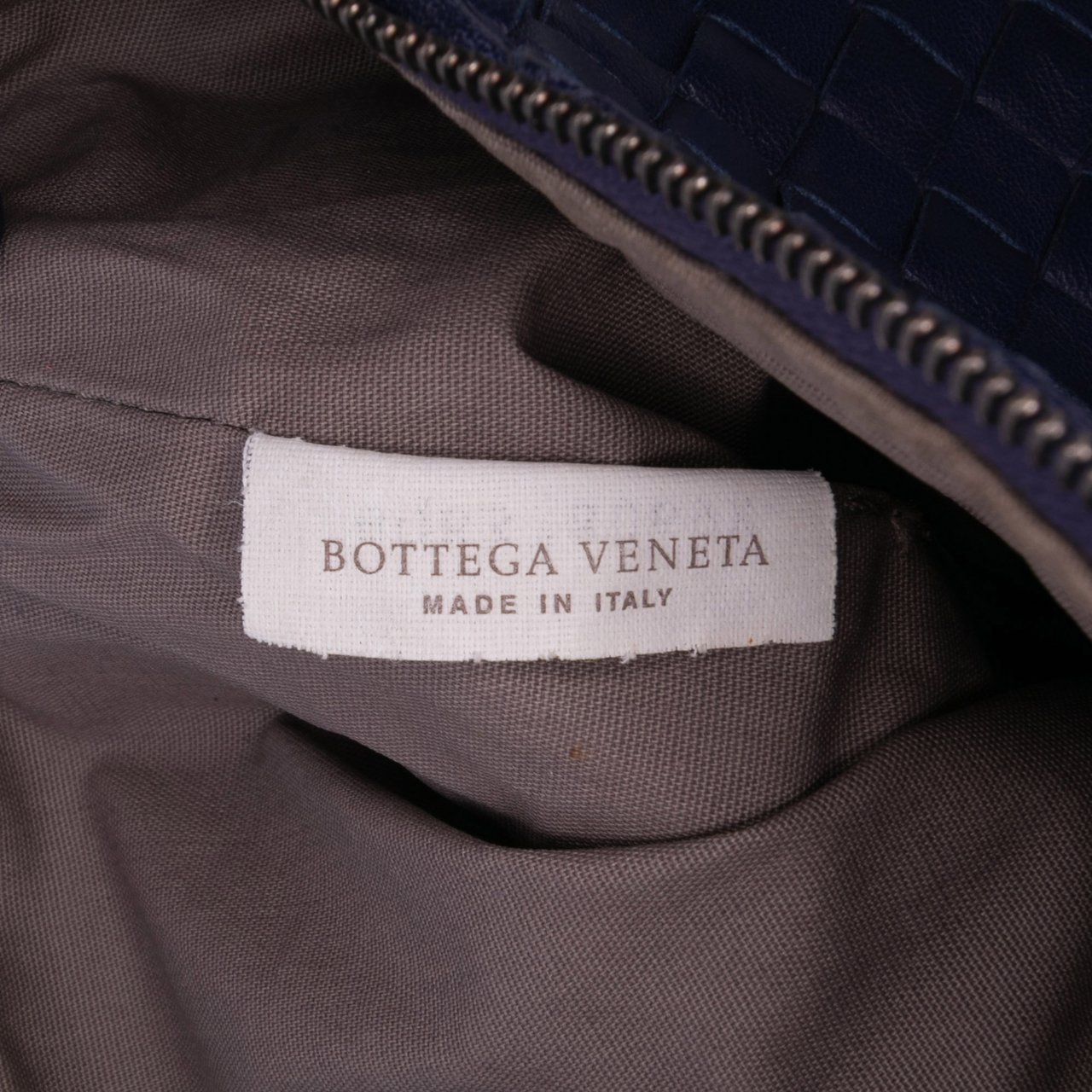 Bottega Veneta Nappa Intrecciato Crossbody Blauw