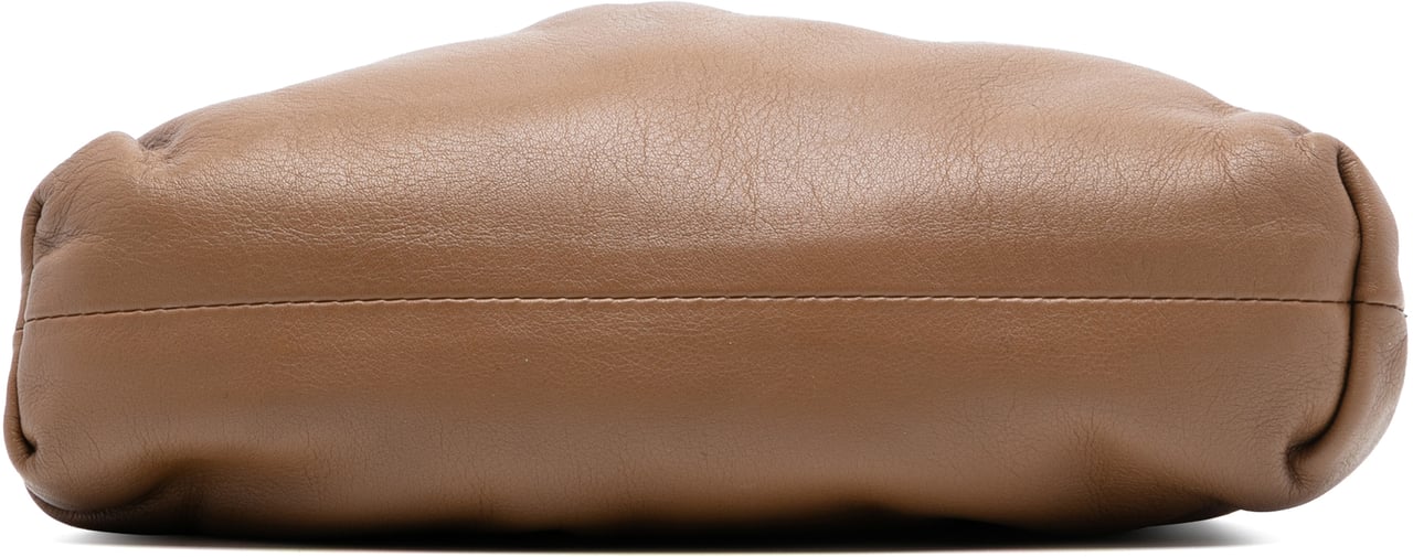 Bottega Veneta Lambskin The Mini Pouch Crossbody Bruin