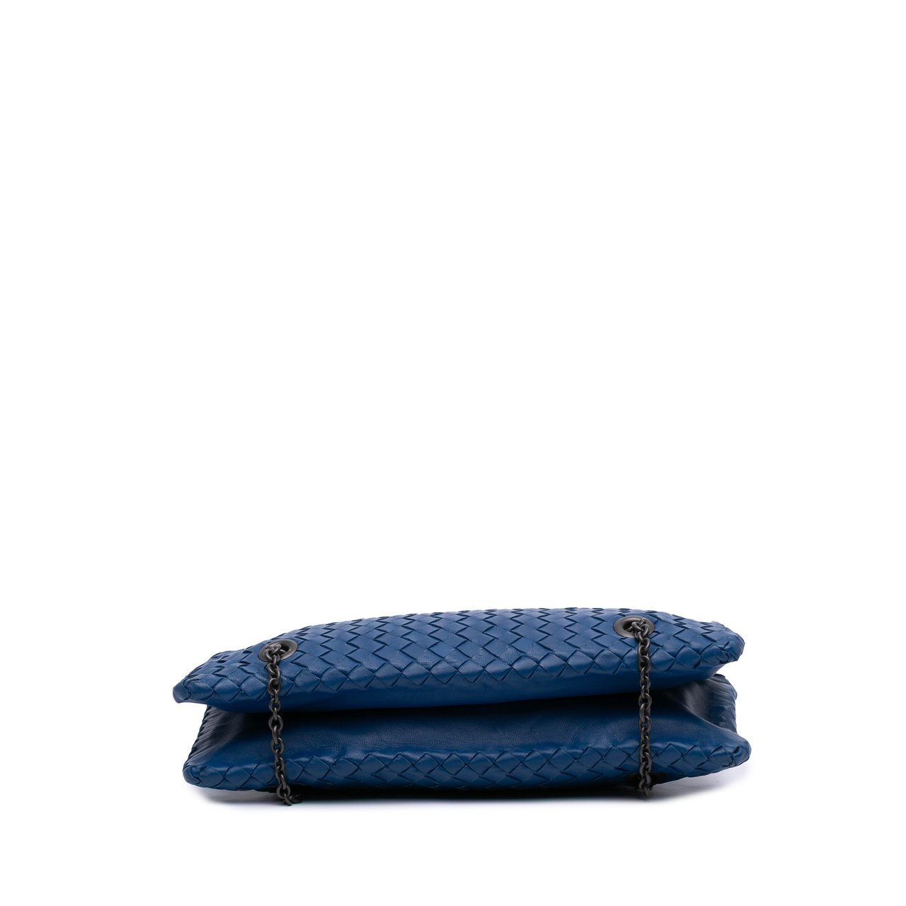 Bottega Veneta Nappa Intrecciato Duo Shoulder Bag Blauw