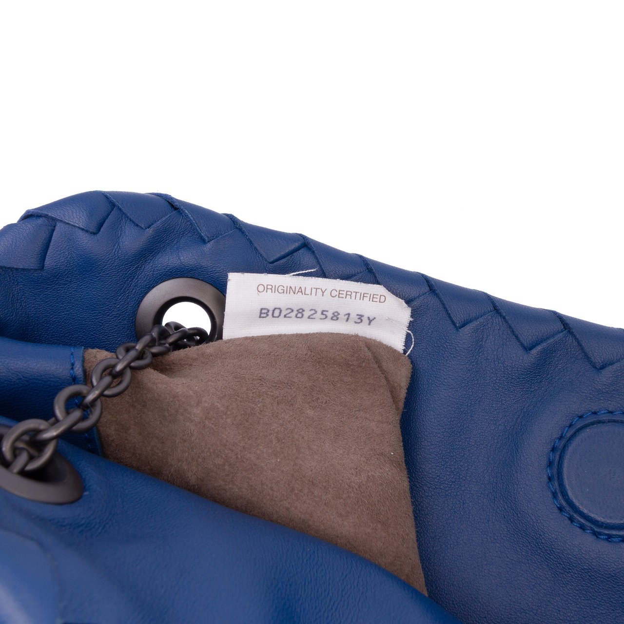 Bottega Veneta Nappa Intrecciato Duo Shoulder Bag Blauw