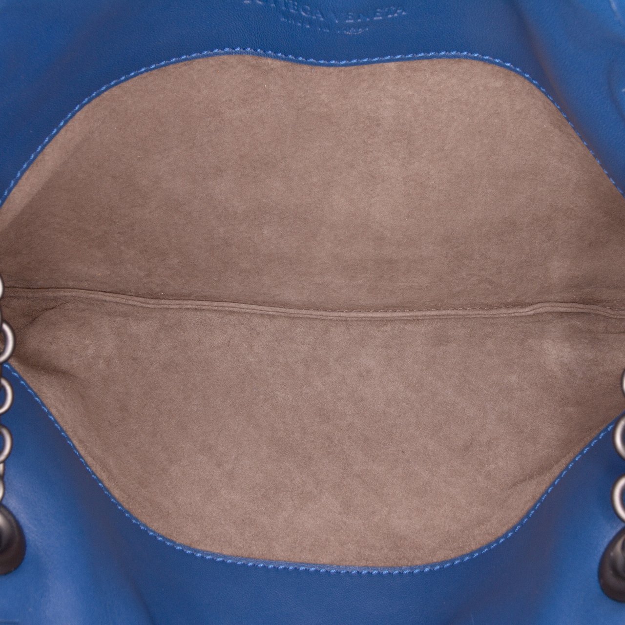 Bottega Veneta Nappa Intrecciato Duo Shoulder Bag Blauw